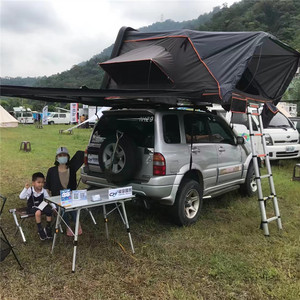 Tente extérieure de toit de voiture, <span class=keywords><strong>camping</strong></span> et randonnée Conception ouverte et fermée à coque dure. Pratique et rapide, adapté aux visites autonomes - Product Image 3