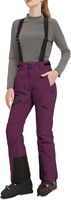 Pantalon de neige pour femme Pioneer Camp, salopette de ski imperméable et isolée, salopette de snowboard, pantalon cargo d'hiver pour la randonnée avec bretelles