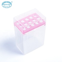 Boîte vide en plastique à 15 puits pour pointes de pipette 10000 µl 10 ml, boîte de rangement pour pointes en plastique pour usage en laboratoire