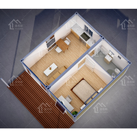 Maisons modulaires en acier de marque chinoise Moneybox, prêtes à l'emploi, mini-conteneurs de 20 pieds, design moderne, prêtes à vivre