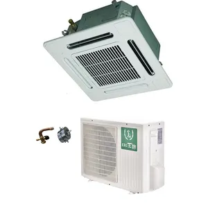 Klima kaset ile R410A veya R22 12000btu tavan kaset tipi klima T1 ortam/T3 ortam seçeneği için