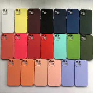 เคสโทรศัพท์มือถือ TPU แบบมีรูกระดุมสีตัดกันขนาด2.5มม. สำหรับ iPhone Samsung Huawei