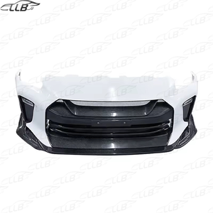 Paraurti Anteriore in Fibra di Carbonio Stile Top-secret per <span class=keywords><strong>Nissan</strong></span> <span class=keywords><strong>GTR</strong></span> R35 2008-2019, Parti per Modifica <span class=keywords><strong>Auto</strong></span> - Product Image 2