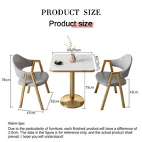 Nouveau Design Table Carrée Sur Mesure Prix de Gros de Luxe Blanche pour Salle à Manger avec 2 Chaises Roses pour Restaurant et Maison