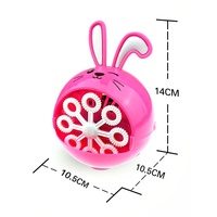 Summer Kids Portable Cartoon Rabbit Bubble Machine Outdoor Bubble Toy avec 60ml Bubble Solution Ideal for Backyard Play Park