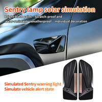 Auto-Simulationswarnleuchte mit Solarladung, Automatischer Lichtsensor, Sicherheitsbeleuchtung
