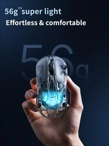 GravaStar Mercury X Air Dual 8KHz Tri-Mode Gaming <b>Mouse</b> Magnesium Alloy PAW3950 32000DPI RGB Hollow E-sports <b>Mice</b> - Product Image 2