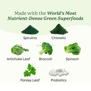 Private Label verde sapore di mela verde vitamine vegetariane con probiotici multivitaminici sostegno energia Immune salute dell'intestino - Product Image 4