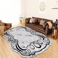 Prix bon marché vente en gros de tapis modernes de salon style turc tapis doré découpe laser motif nuage tapis de coureur de café