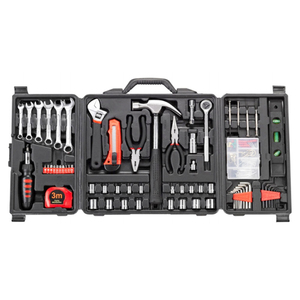 Juego de Herramientas Profesional para Reparaciones en el Hogar de 160 Piezas, Juego de Herramientas Manuales para Bricolaje en Estuche Portátil - Product Image 1