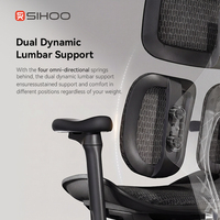 Chaise de bureau SIHOO, fournisseur de chaises de bureau ergonomiques, chaise de bureau ergonomique S100, coussin de siège sans pression avec repose-pieds, chaise de bureau ergonomique pour la maison