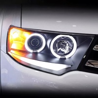 Ensemble de phares LED Mitsubishi Pajero Sport Montero (2009-2015) avec lentille bi-xénon, feux de jour DRL, yeux d'ange, clignotants séquentiels, 10000 lm