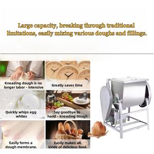 Impastatrice Elettrica Industriale di Alta Qualità, Impastatrice a Spirale per Pane, Alimentazione Elettrica per Mulino, per <span class=keywords><strong>Farina</strong></span>, Latte, <span class=keywords><strong>Acqua</strong></span> - Product Image 2