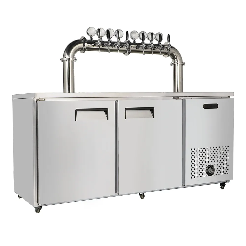 Draft Beer Cooler Machine For Sale Stainless Steel Kegerator Beer Dispenser