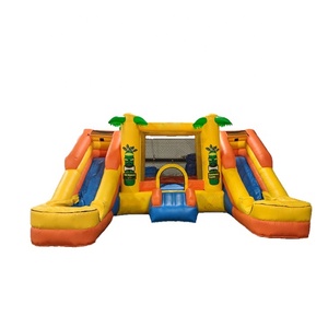 Château gonflable <span class=keywords><strong>Coco</strong></span> Style à double toboggan 4x5x2.5M en PVC avec toboggan pour les fêtes d'enfants en plein air - Product Image 1