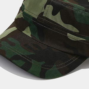 Factory Wholesale New Design Sporty Camo Baseball Hat Unisex Cotton Common 6-Panel Puff Printing Cadet <strong>Cap</strong> with Logo - Product Image 2