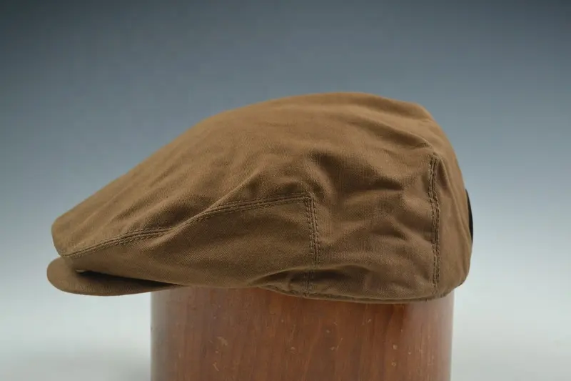 Factory custom high quality newsboy hat men flat ivy cap for wholesale