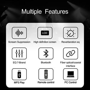 P913 profesyonel Metal dijital sinyal İşlemci ses sistemi ile geribildirim baskılayıcı ve canlı ses için anahtar ton kontrolü - Product Image 2