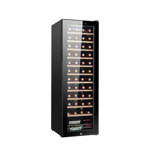 Mini refrigerador de vino con puerta de vidrio, Bodega de vino negro, Enfriador de bebidas de vino - Product Image 2