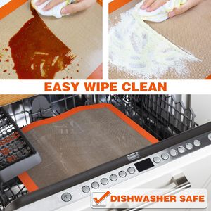 Half Size 11.6 X 16.5 Inch Nonstick <b>Baking</b> Mat for 13 X 18 Inch Pans <b>Silicone</b> <b>Baking</b> Mat - Product Image 5