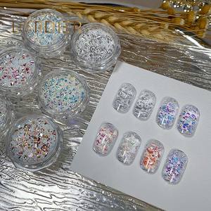 Décoration d'ongles en paillettes acryliques, poudre d'ongles sirène Aurora, paillettes holographiques, paillettes d'ongles, paillettes scintillantes - Product Image 2