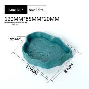 Bol d'eau et de nourriture en plastique arrondi pour reptiles, lézard, tortue, gecko, scorpion, araignée, <span class=keywords><strong>hamster</strong></span>, hermite, lézard, lézard ermite, léger - Product Image 3