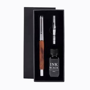 Luxury Customized Logo & <b>Color</b> Handmade Durable Fountain <b>Pen</b> Ink Corporate Gift Set for Men's Calligraphy 0.5mm Writing Diameter - Product Image 5