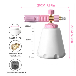 Nueva Lanza de Espuma Rosa para Lavado de Autos, Pistola de Espuma de Alta Presión, Recipiente para Espuma, Herramientas de Limpieza de Autos - Product Image 2