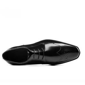 Chaussures Oxford haut de gamme, respirantes, légères, sur mesure, pour homme, en cuir véritable, pour mariage, bureau, carrière. - Product Image 6