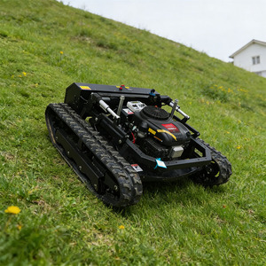 Tondeuse-brouette industrielle autotractée télécommandée à moteur hybride essence-électrique 2 temps pour terrains en pente - Product Image 6