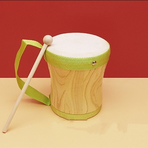Hot Selling Orff Percussion Instruments 5 Inches Children's Hand-held <b>Drums</b> Sheepskin Hand <b>Drums</b> Musical Instrument With Mallet - Product Image 2