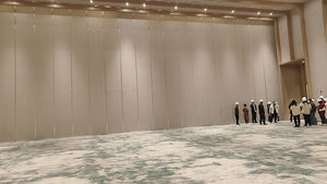 Paredes Divisorias <span class=keywords><strong>Plegables</strong></span> de Aluminio y <span class=keywords><strong>Madera</strong></span> para Escuelas, Supermercados y Oficinas - División Automática de Espacios Interiores con MDF - Product Image 4
