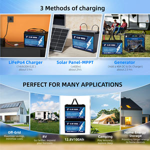 Литий-железо-фосфатный аккумулятор (LiFePO4) 12.8В 100Ач, замена свинцово-кислотных батарей, солнечные литий-ионные аккумуляторы, интеллектуальная BMS, для систем накопления новой энергии - Product Image 6