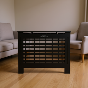 Cache-radiateur en MDF noir 44,1x7,5x31,9 pouces Modèle D0100HE7CEY Durable - Product Image 2