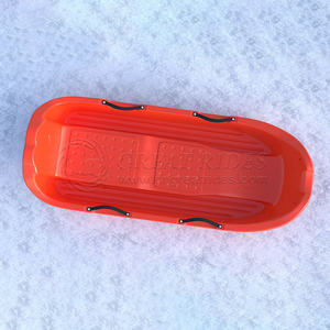 زلاجة ثلجية ملونة من البولي إيثيلين، خفيفة الوزن وآمنة للأطفال، للانزلاق في الحقول الثلجية والأنشطة الخارجية في الشتاء - Product Image 2