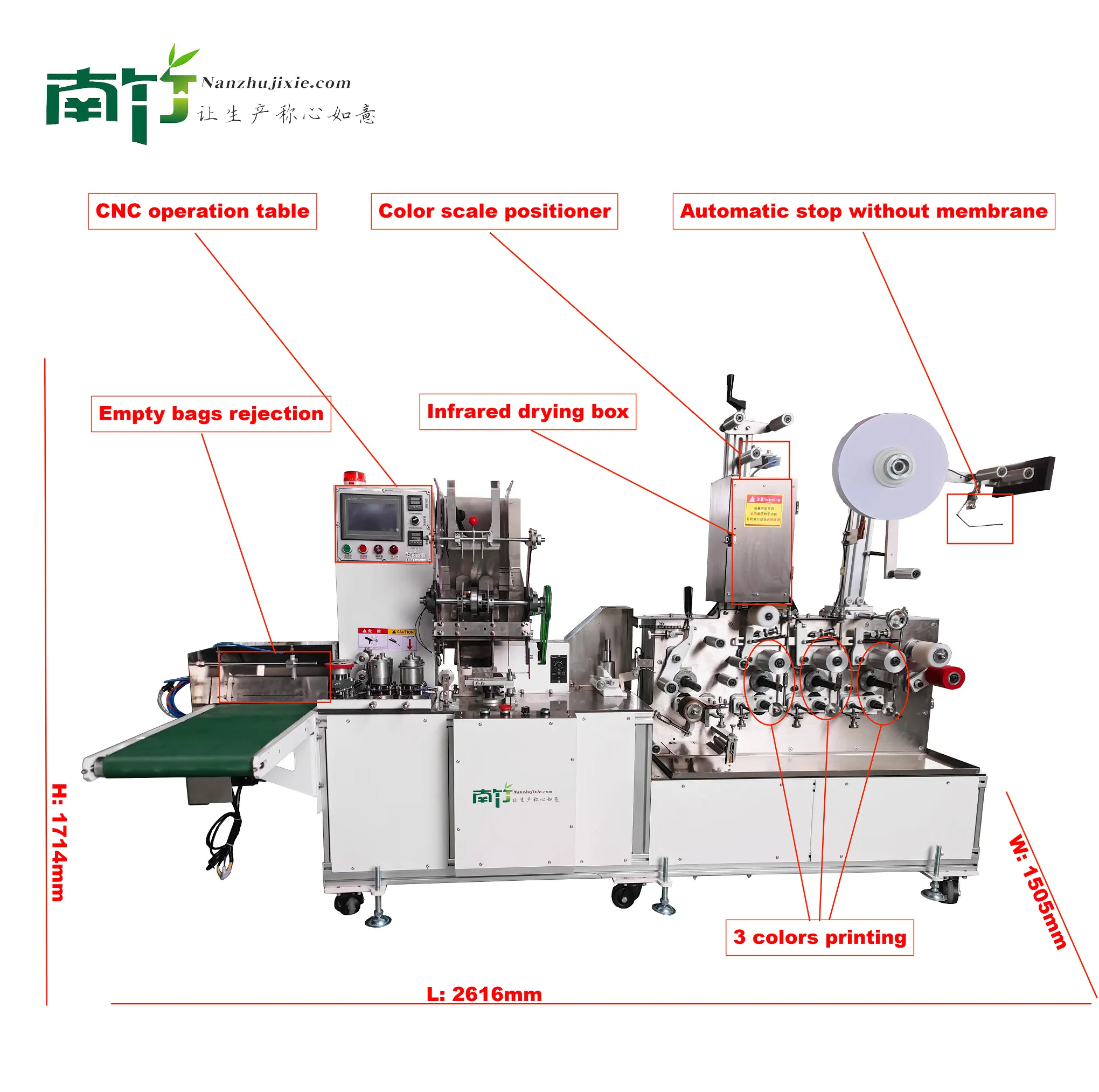 CE certificated automatic chopsticks wrapping packing machine for customization