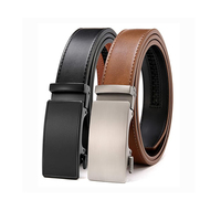 Ceinture en cuir à boucle réglable classique et tendance personnalisable de 35 mm, ensemble deux pièces pour homme, ceinture en cuir véritable pour homme