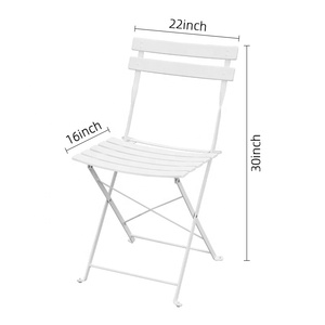 Mesa y sillas de jardín de <span class=keywords><strong>metal</strong></span> de hierro azul de lujo HISPEED, muebles de exterior para uso en el jardín - Product Image 2
