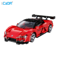 Bloques de construcción CADA C51099 1:20, modelo de coche deportivo hipersónico, juego de bloques de construcción de vehículos, bloques MOC, juguetes coleccionables para adultos.