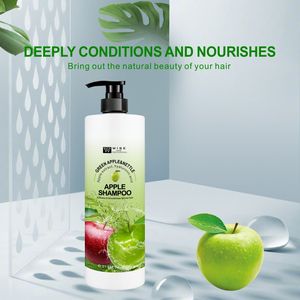 Màu Xanh lá cây Táo dầu gội 900ml cây tầm ma sâu nuôi dưỡng làm sạch dầu gội chống gàu tăng cường tóc rễ tóc dầu gội đầu bán buôn - Product Image 6