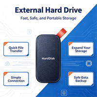 Dernier Disque Dur Externe Portable 1 To SSD, Disque Dur Externe 1 To 2 To 4 To PSSD pour Tous Ordinateurs Portables