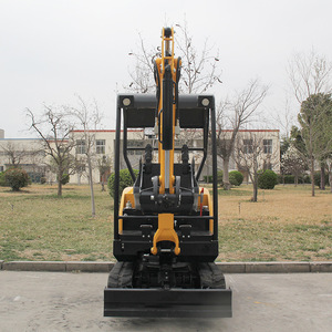 Mini-excavatrice sur chenilles de couleur orange, économe en énergie, pour le creusement sur chantier et le nivellement des terrains - Product Image 4