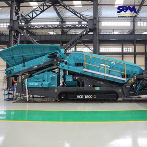 Concasseur mobile sur chenilles avec boîte de vitesses PLC, équipement d'extraction aurifère pour usine de concassage de pierres - Product Image 1