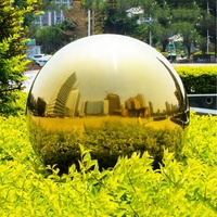 Miroir regardant boule en métal décoration extérieure boule en acier inoxydable