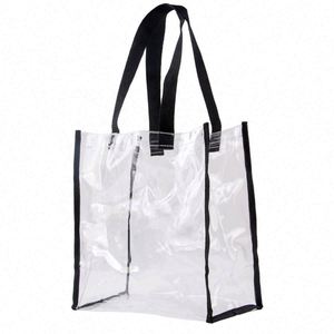 Wholesale Custom Transparent Clear PVC Tote Shopping Bag for Promotional & Business <b>Gifts</b> - Product Image 4