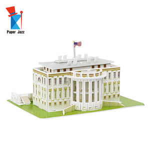 Puzzle éducatif pour enfants, jouets en papier faits à la main, architecture mondiale célèbre, ornements en papier 3D, puzzles cadeaux - Product Image 5