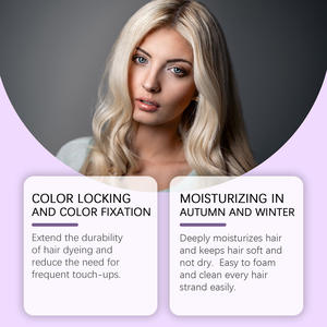 Shampooing violet shampooing anti-jaune <span class=keywords><strong>pour</strong></span> <span class=keywords><strong>cheveux</strong></span> blonds <span class=keywords><strong>pour</strong></span> <span class=keywords><strong>éliminer</strong></span> <span class=keywords><strong>les</strong></span> tons jaunes cuivrés éclaircir <span class=keywords><strong>les</strong></span> gris platine cendré argenté - Product Image 2