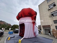 Tente tunnel gonflable géante en forme de clown pour la publicité d'événements d'Halloween