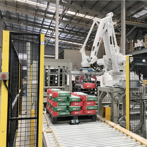 Sistema de Paletización Robótica Totalmente Automático con Certificación CE, Estación de Llenado de Bolsas de Válvula de 25 kg y 50 kg con Paletizador Robótico - Product Image 6