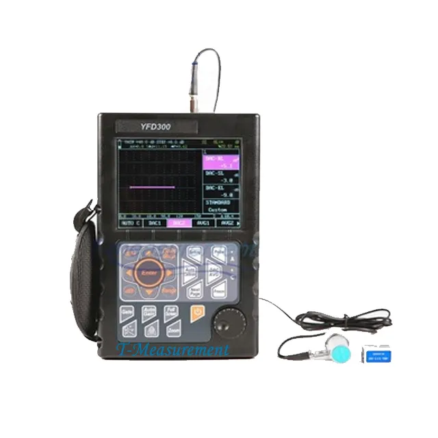 Detektor kekurangan ultrasonik, pengukuran T detektor YFD-300 ndt deteksi kekurangan ultrasonik